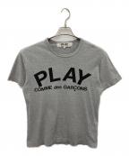 PLAY COMME des GARCONSプレイコムデギャルソン）の古着「プリントTシャツ」｜グレー
