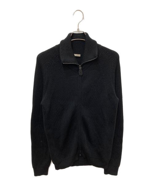 BOTTEGA VENETA（ボッテガベネタ）BOTTEGA VENETA (ボッテガベネタ) ウールドライバーズニット ブラック サイズ:48の古着・服飾アイテム
