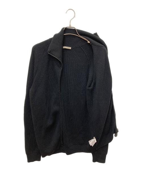 BOTTEGA VENETA（ボッテガベネタ）BOTTEGA VENETA (ボッテガベネタ) ウールドライバーズニット ブラック サイズ:48の古着・服飾アイテム
