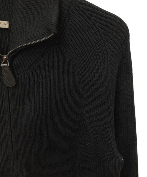BOTTEGA VENETA（ボッテガベネタ）BOTTEGA VENETA (ボッテガベネタ) ウールドライバーズニット ブラック サイズ:48の古着・服飾アイテム