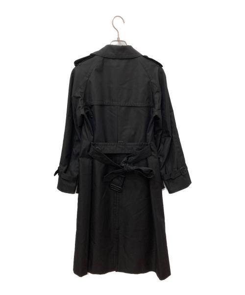 Aquascutum（アクアスキュータム）Aquascutum (アクアスキュータム) ベルテッドライナー付きトレンチコート ブラック サイズ:8の古着・服飾アイテム