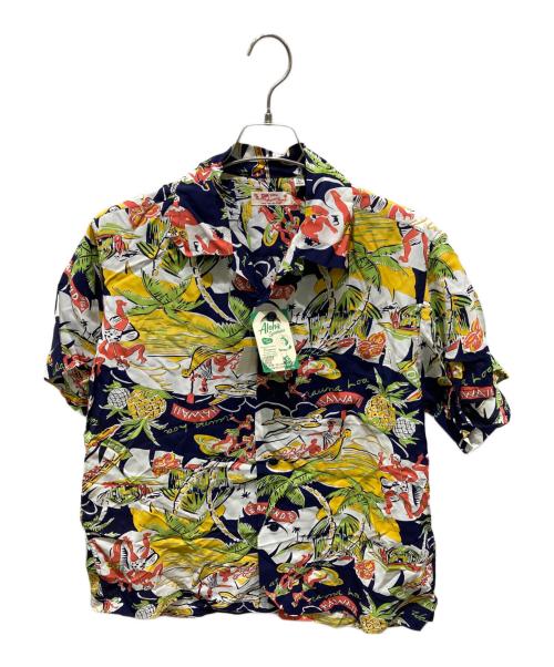 Sun Surf（サンサーフ）Sun Surf (サンサーフ) PROPELLERS OVER PARADISE/アロハシャツ ネイビー サイズ:Ｌの古着・服飾アイテム