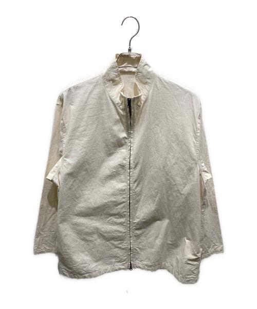 confect（コンフェクト）confect (コンフェクト) コットンリネンウェザージップシャツジャケット ベージュ サイズ:4の古着・服飾アイテム