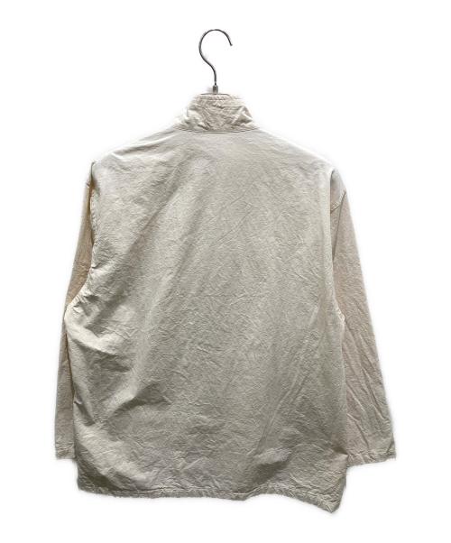 confect（コンフェクト）confect (コンフェクト) コットンリネンウェザージップシャツジャケット ベージュ サイズ:4の古着・服飾アイテム