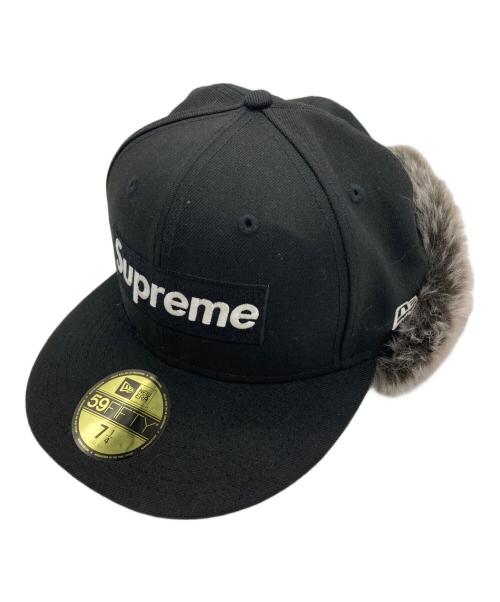 New Era（ニューエラ）New Era (ニューエラ) SUPREME (シュプリーム) Earflap Cap ブラックの古着・服飾アイテム