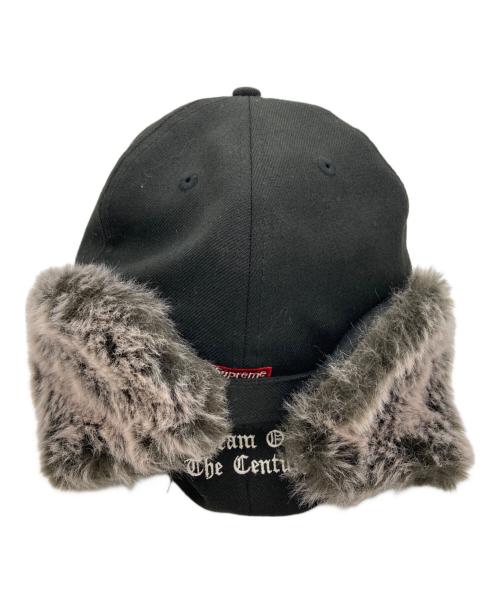 New Era（ニューエラ）New Era (ニューエラ) SUPREME (シュプリーム) Earflap Cap ブラックの古着・服飾アイテム