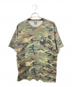 stussyステューシー）の古着「８ボールカモフラTシャツ」｜カーキ