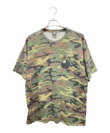 stussy（ステューシー）の古着「８ボールカモフラTシャツ」｜カーキ