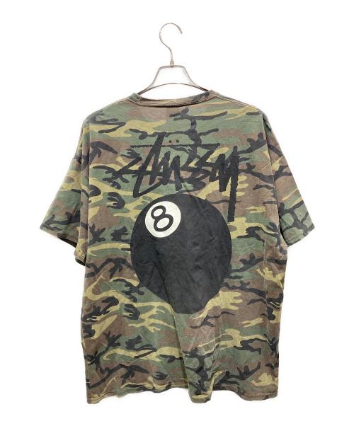 stussy（ステューシー）stussy (ステューシー) ８ボールカモフラTシャツ カーキ サイズ:XLの古着・服飾アイテム
