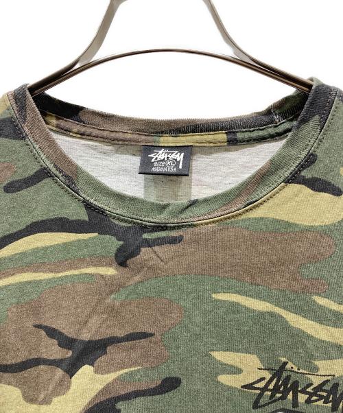 stussy（ステューシー）stussy (ステューシー) ８ボールカモフラTシャツ カーキ サイズ:XLの古着・服飾アイテム