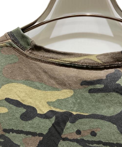 stussy（ステューシー）stussy (ステューシー) ８ボールカモフラTシャツ カーキ サイズ:XLの古着・服飾アイテム
