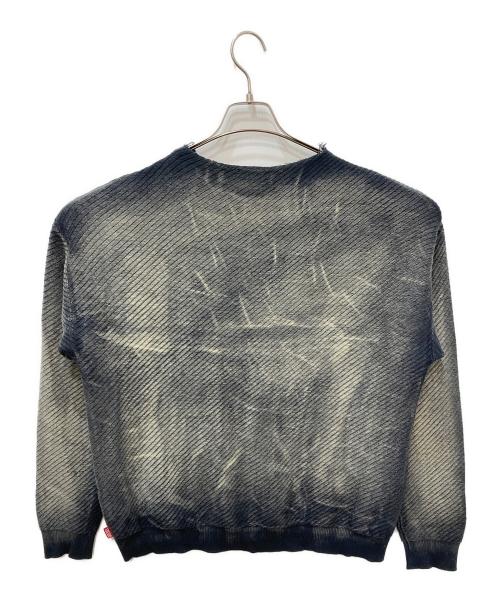 DIESEL（ディーゼル）DIESEL (ディーゼル) K-KLEVER ダメージ加工ニット ネイビー サイズ:Sの古着・服飾アイテム