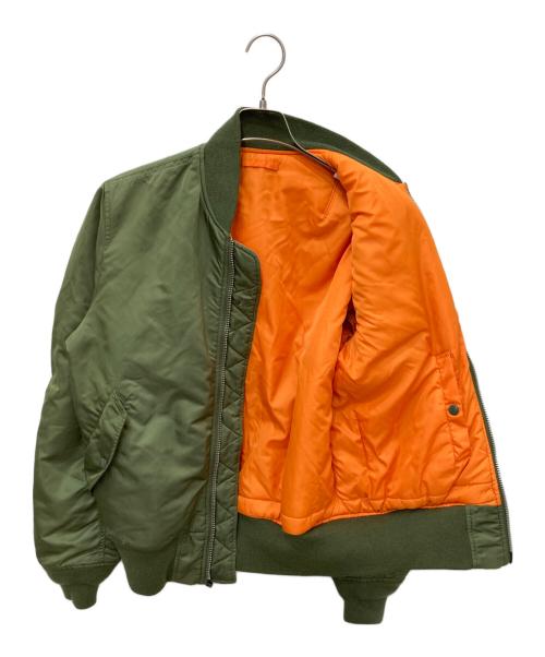 ALPHA（アルファ）ALPHA (アルファ) MA-1ジャケット カーキ サイズ:Lの古着・服飾アイテム