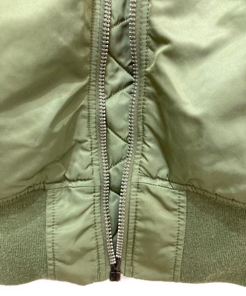 ALPHA（アルファ）ALPHA (アルファ) MA-1ジャケット カーキ サイズ:Lの古着・服飾アイテム