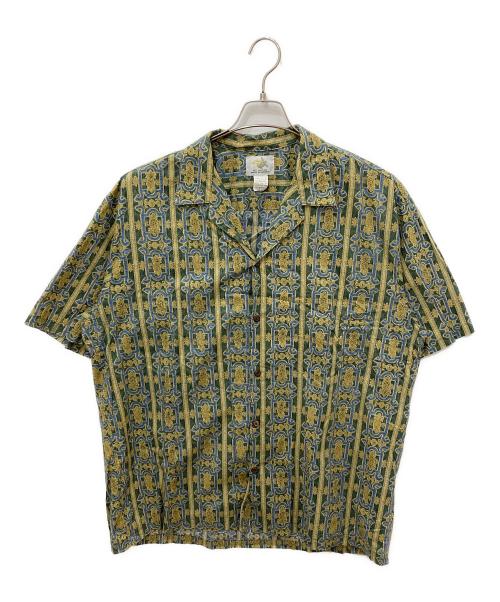-（-）- (-) ハワイアンシャツ グリーン サイズ:XLの古着・服飾アイテム