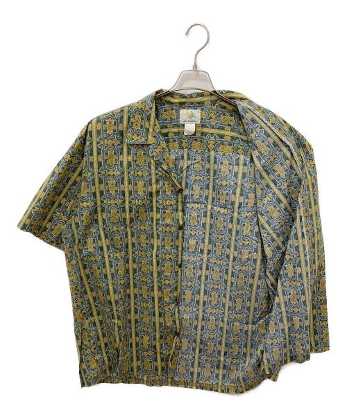 -（-）- (-) ハワイアンシャツ グリーン サイズ:XLの古着・服飾アイテム