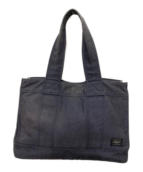 PORTER（ポーター）PORTER (ポーター) SMOKYハンドバッグ ネイビーの古着・服飾アイテム