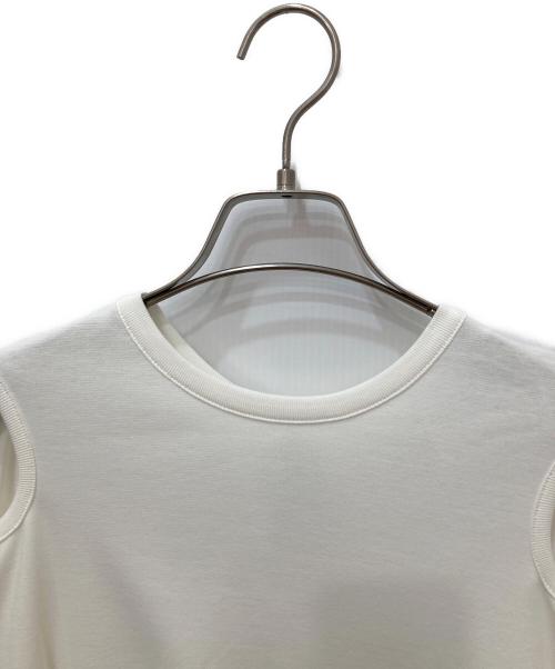 LE CIEL BLEU（ルシェルブルー）LE CIEL BLEU (ルシェルブルー) Flower Cut-Out Tee ホワイト サイズ:36の古着・服飾アイテム