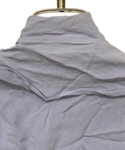 ALEXANDER McQUEEN（アレキサンダーマックイーン）ALEXANDER McQUEEN (アレキサンダーマックイーン) ボウタイノースリーブシャツ パープル サイズ:36の古着・服飾アイテム