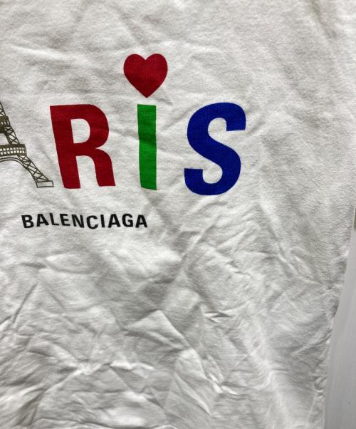 BALENCIAGA（バレンシアガ）BALENCIAGA (バレンシアガ) Paris Love T-shirt　パリスラブTシャツ ホワイト サイズ:XSの古着・服飾アイテム