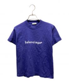 BALENCIAGA（バレンシアガ）の古着「Logo Medium Fit Tee　ロゴミディアムフィットTシャツ」｜ネイビー