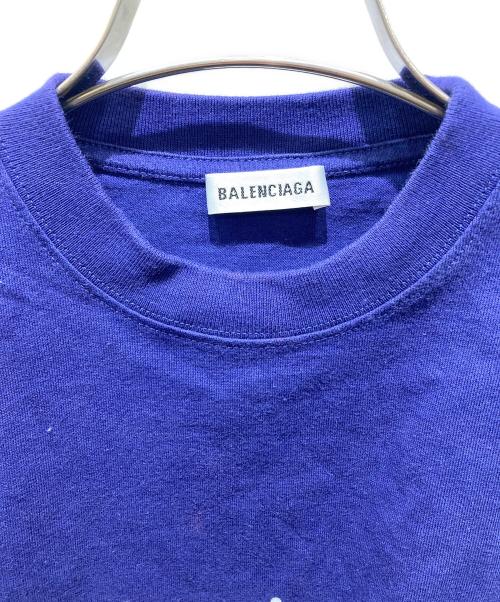 BALENCIAGA（バレンシアガ）BALENCIAGA (バレンシアガ) Logo Medium Fit Tee　ロゴミディアムフィットTシャツ ネイビー サイズ:Sの古着・服飾アイテム