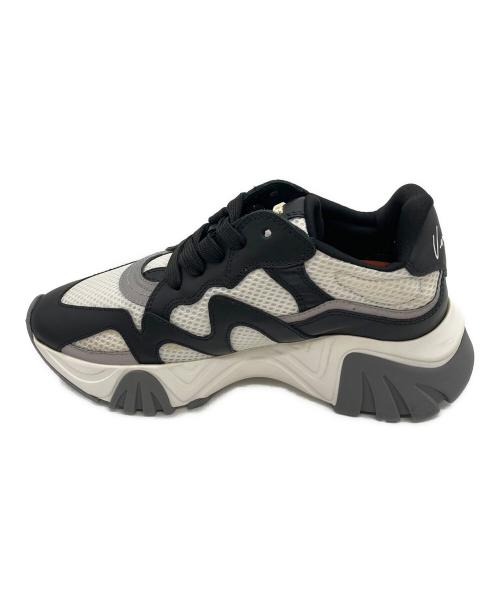 VERSACE（ヴェルサーチェ）VERSACE (ヴェルサーチェ) SQUALO CHUNKY SNEAKERS ブラック×ホワイト サイズ:35の古着・服飾アイテム