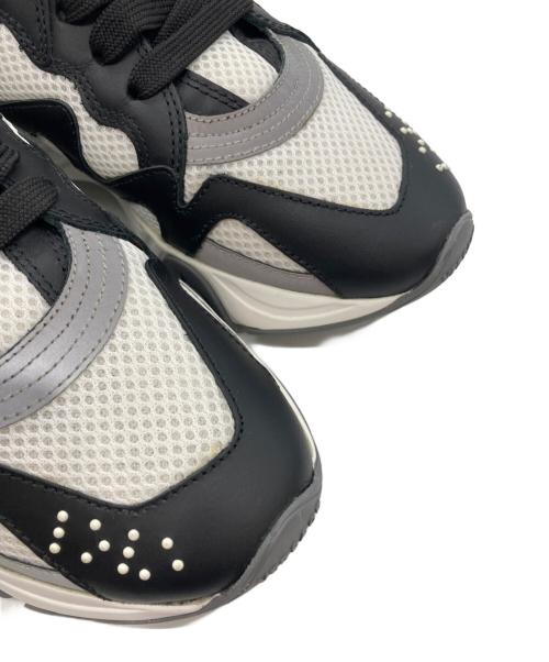 VERSACE（ヴェルサーチェ）VERSACE (ヴェルサーチェ) SQUALO CHUNKY SNEAKERS ブラック×ホワイト サイズ:35の古着・服飾アイテム