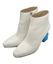 UNITED NUDE（ユナイテッドヌード）の古着「CUBE BOOTIE MID　キューブブーティー」｜ホワイト