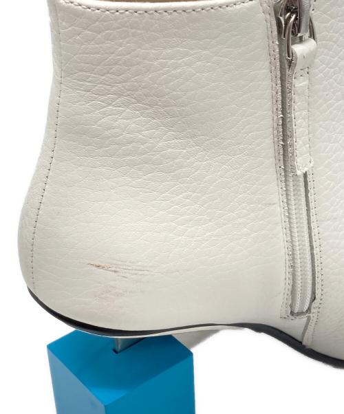 UNITED NUDE（ユナイテッドヌード）UNITED NUDE (ユナイテッドヌード) CUBE BOOTIE MID　キューブブーティー ホワイト サイズ:36の古着・服飾アイテム
