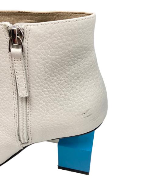 UNITED NUDE（ユナイテッドヌード）UNITED NUDE (ユナイテッドヌード) CUBE BOOTIE MID　キューブブーティー ホワイト サイズ:36の古着・服飾アイテム