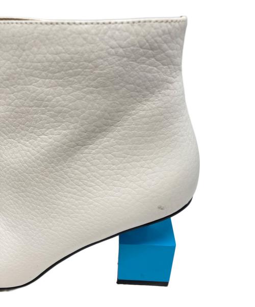UNITED NUDE（ユナイテッドヌード）UNITED NUDE (ユナイテッドヌード) CUBE BOOTIE MID　キューブブーティー ホワイト サイズ:36の古着・服飾アイテム