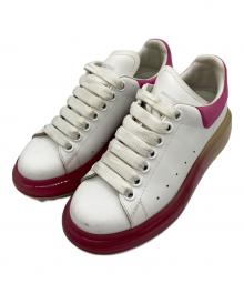 ALEXANDER McQUEEN（アレキサンダーマックイーン）の古着「クリアソールローカットスニーカー」｜ホワイト×ピンク