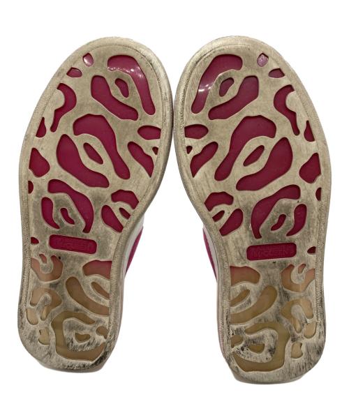 ALEXANDER McQUEEN（アレキサンダーマックイーン）ALEXANDER McQUEEN (アレキサンダーマックイーン) クリアソールローカットスニーカー ホワイト×ピンク サイズ:35の古着・服飾アイテム