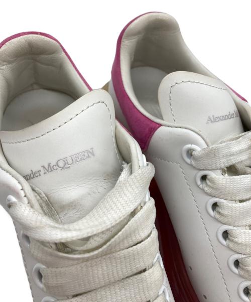 ALEXANDER McQUEEN（アレキサンダーマックイーン）ALEXANDER McQUEEN (アレキサンダーマックイーン) クリアソールローカットスニーカー ホワイト×ピンク サイズ:35の古着・服飾アイテム
