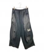 Needlesニードルズ）の古着「Deconstructed H.D. Sweat Pant　デコンストラクテッド H.D. スウェットパンツ」｜ブラック