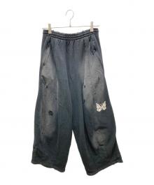 Needles（ニードルズ）の古着「Deconstructed H.D. Sweat Pant　デコンストラクテッド H.D. スウェットパンツ」｜ブラック