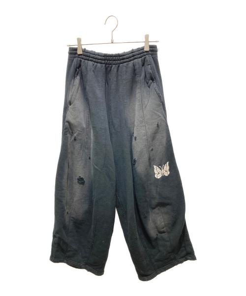 Needles（ニードルズ）Needles (ニードルズ) Deconstructed H.D. Sweat Pant　デコンストラクテッド H.D. スウェットパンツ ブラック サイズ:XSの古着・服飾アイテム