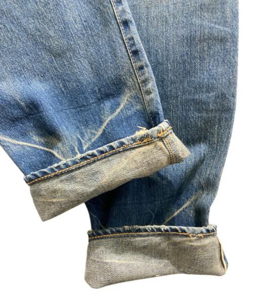 Hysteric Glamour（ヒステリックグラマー）Hysteric Glamour (ヒステリックグラマー) ダメージ加工ストレートデニムパンツ インディゴ サイズ:Mの古着・服飾アイテム