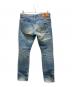 Hysteric Glamour (ヒステリックグラマー) ダメージ加工ストレートデニムパンツ インディゴ サイズ:M：13000円