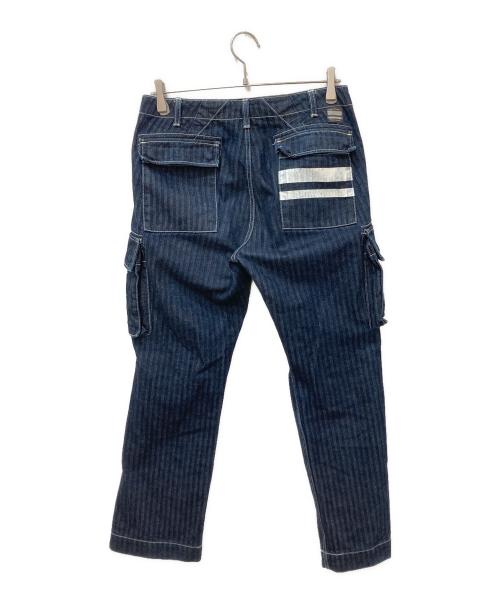 MOMOTARO JEANS（桃太郎ジーンズ）MOMOTARO JEANS (桃太郎ジーンズ) 出陣ヘリンボーンカーゴパンツ インディゴ サイズ:W30の古着・服飾アイテム