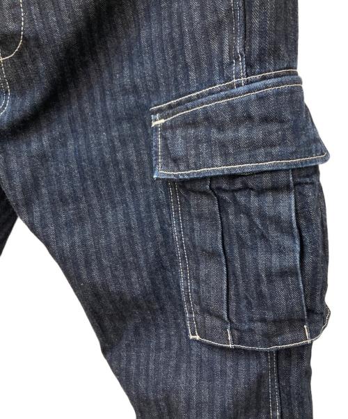MOMOTARO JEANS（桃太郎ジーンズ）MOMOTARO JEANS (桃太郎ジーンズ) 出陣ヘリンボーンカーゴパンツ インディゴ サイズ:W30の古着・服飾アイテム