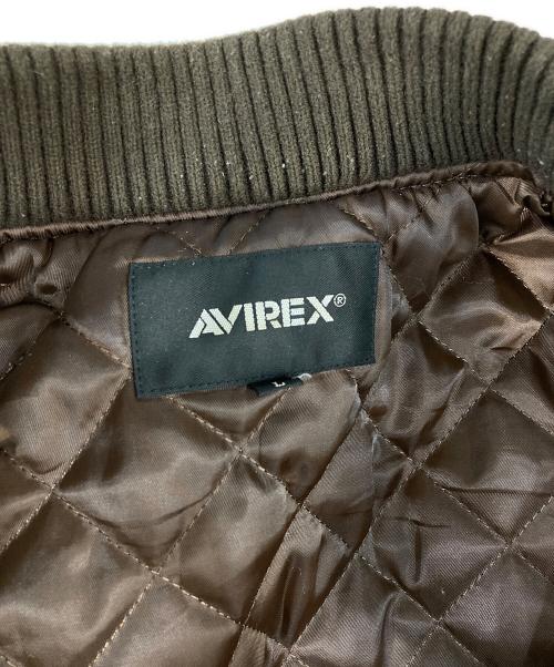 AVIREX（アヴィレックス）AVIREX (アヴィレックス) KOOKUM VARSITY JACKET ブラウン サイズ:Lの古着・服飾アイテム