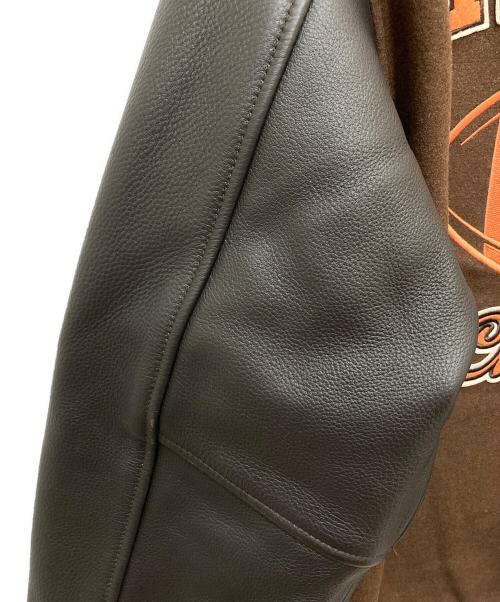 AVIREX（アヴィレックス）AVIREX (アヴィレックス) KOOKUM VARSITY JACKET ブラウン サイズ:Lの古着・服飾アイテム