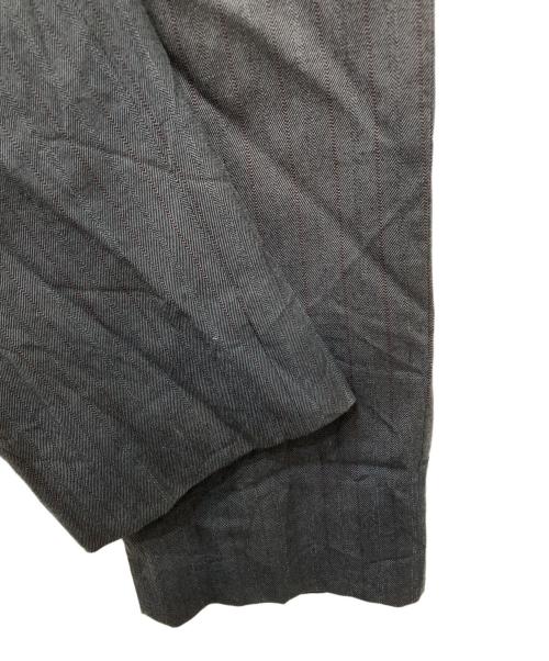COMME des GARCONS HOMME PLUS（コムデギャルソンオムプリュス）COMME des GARCONS HOMME PLUS (コムデギャルソンオムプリュス) ヘリンボーンスラックス グレー サイズ:Mの古着・服飾アイテム