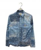Denim & Supply Ralph Laurenデニム＆サプライ ラルフローレン）の古着「ペイズリー柄シャツ」｜ブルー