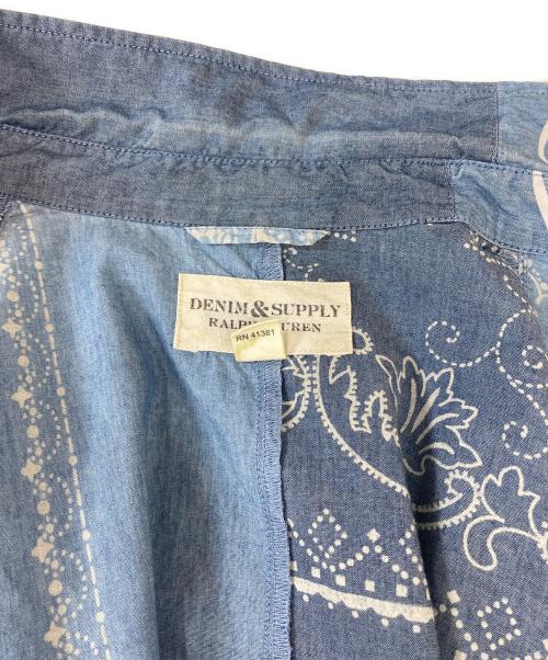 Denim & Supply Ralph Lauren（デニム＆サプライ ラルフローレン）DENIM & SUPPLY RALPH LAUREN (デニム＆サプライ ラルフローレン) ペイズリー柄シャツ ブルー サイズ:Sの古着・服飾アイテム