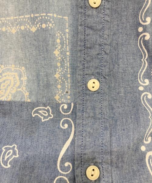 Denim & Supply Ralph Lauren（デニム＆サプライ ラルフローレン）DENIM & SUPPLY RALPH LAUREN (デニム＆サプライ ラルフローレン) ペイズリー柄シャツ ブルー サイズ:Sの古着・服飾アイテム