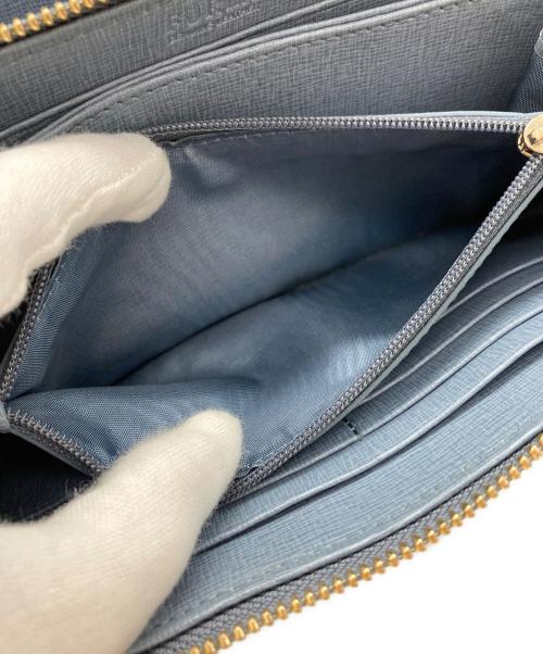 FURLA（フルラ）FURLA (フルラ) ロゴショルダーウォレット ブルーの古着・服飾アイテム