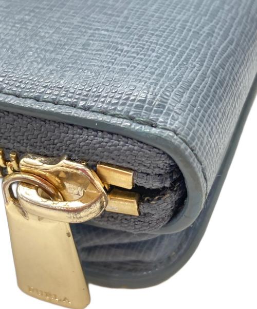 FURLA（フルラ）FURLA (フルラ) ロゴショルダーウォレット ブルーの古着・服飾アイテム